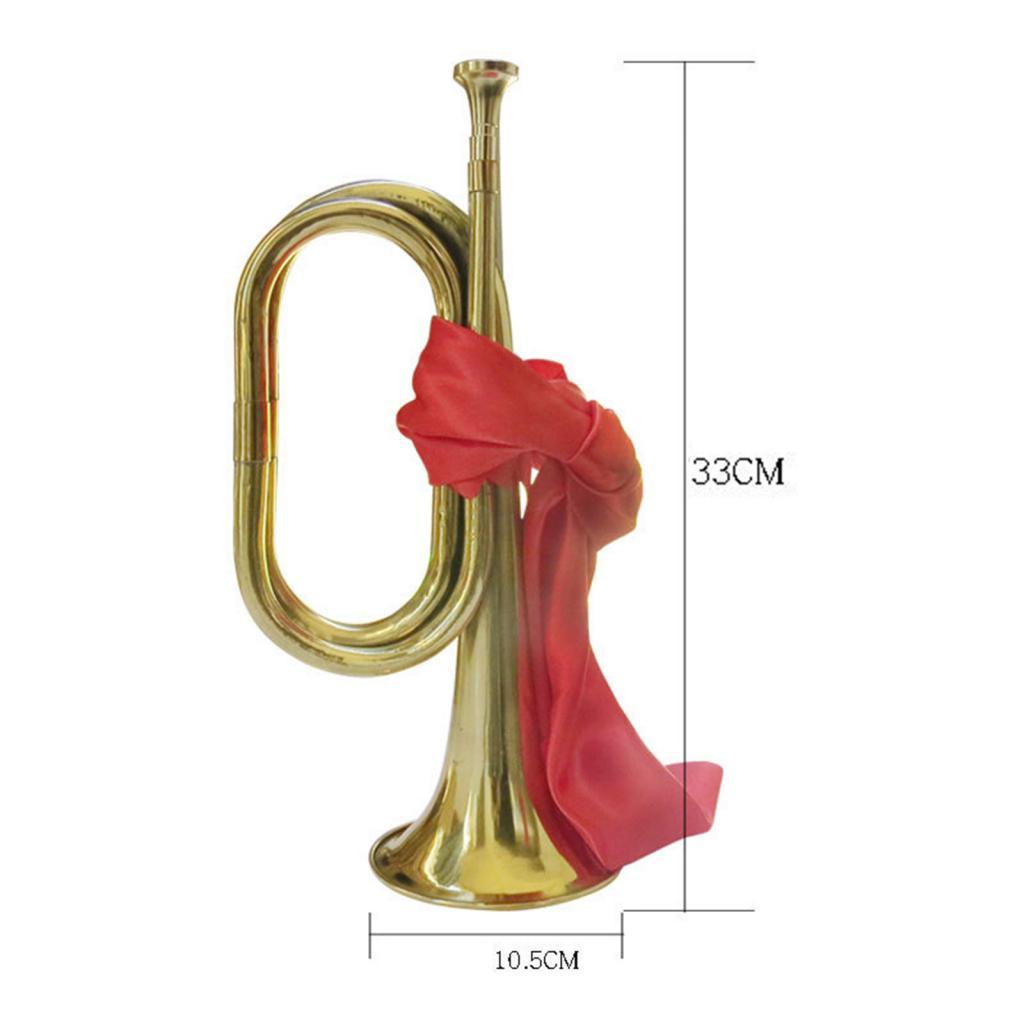 Musical Instrument Bugle - Standardowa trąbka, instrument muzyczny, 13 cali,