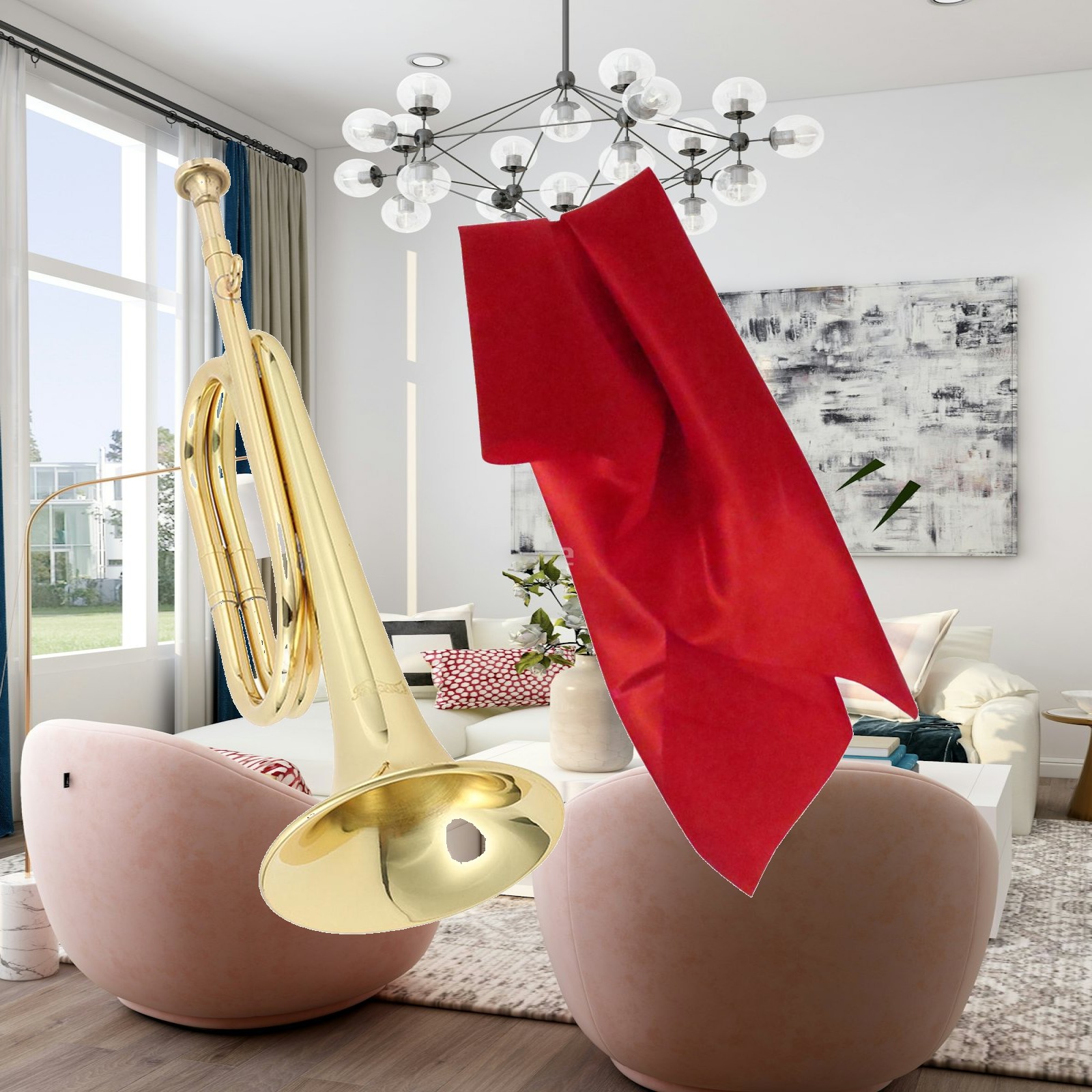 Musical Instrument Bugle - Mini Trąbka Mosiężna Ustnik do Trąbki