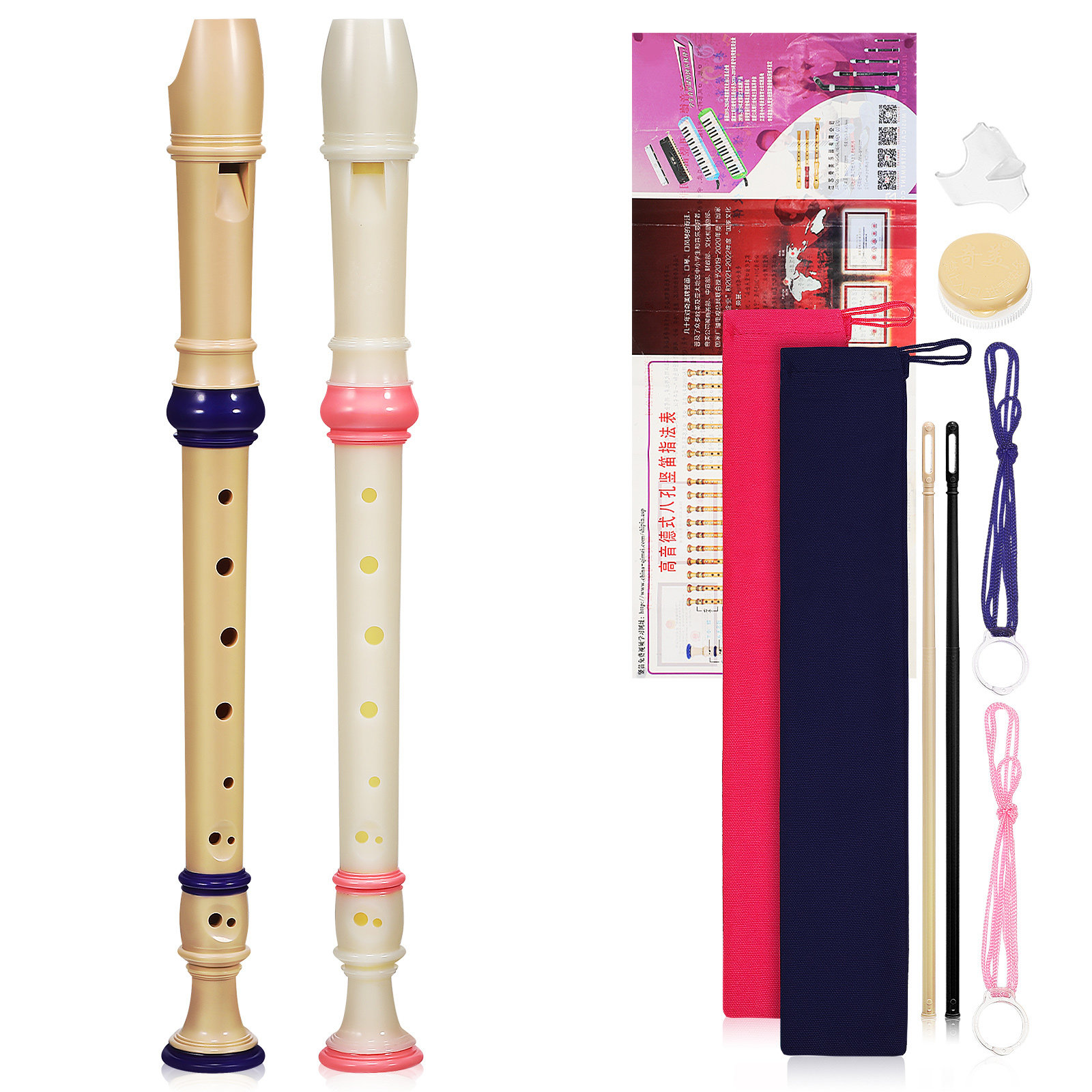 Dwuczęściowy flet sopranowy z  – Soprano Recorder Plastic recenzja i cena