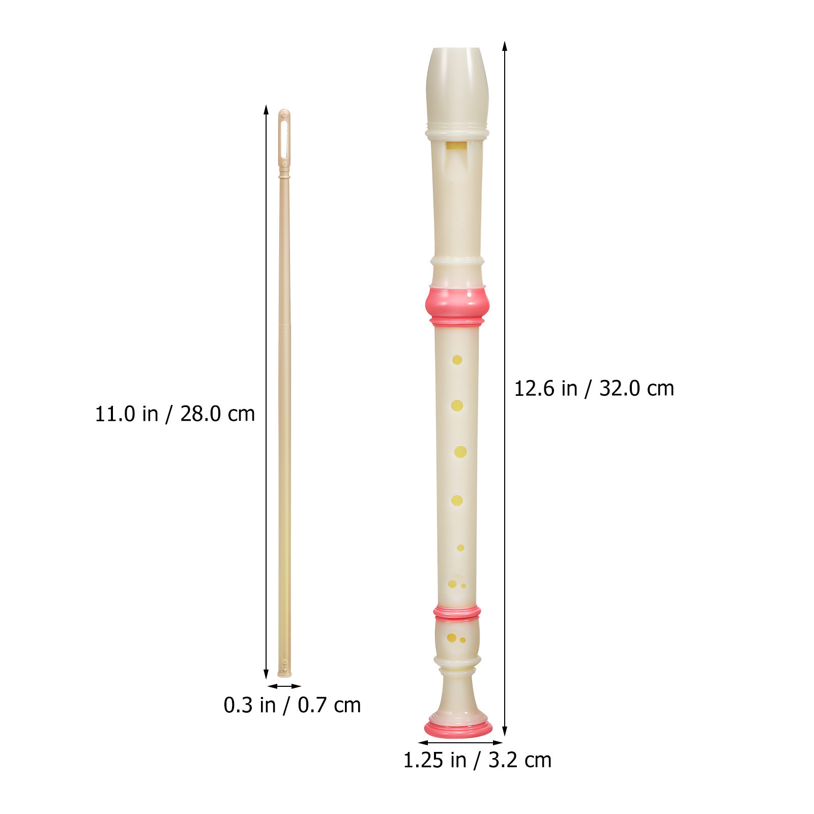 Dwuczęściowy flet sopranowy z  – Soprano Recorder Plastic recenzja i cena