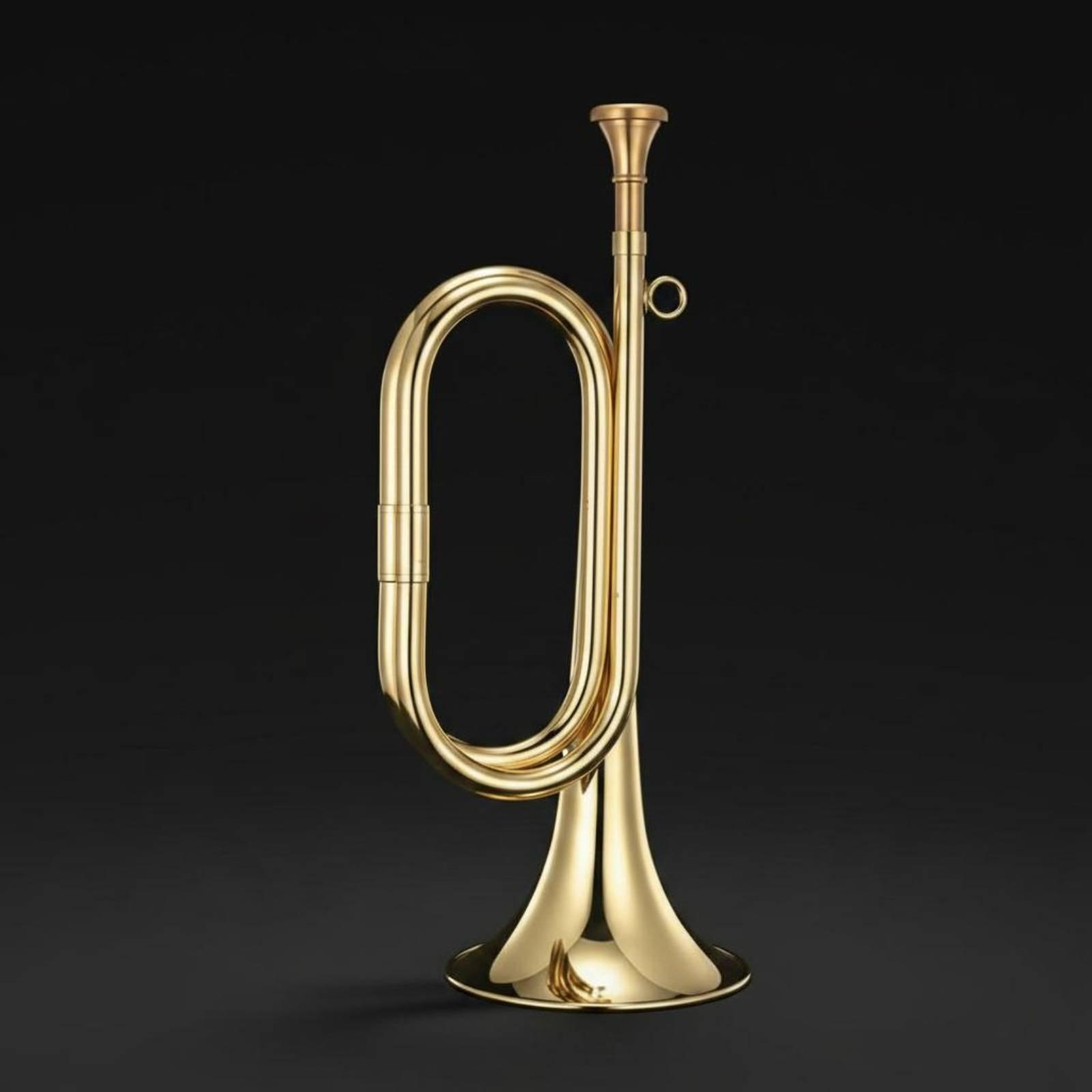 Mosiężny, przenośny instrument – Musical Instrument Bugle recenzja i cena