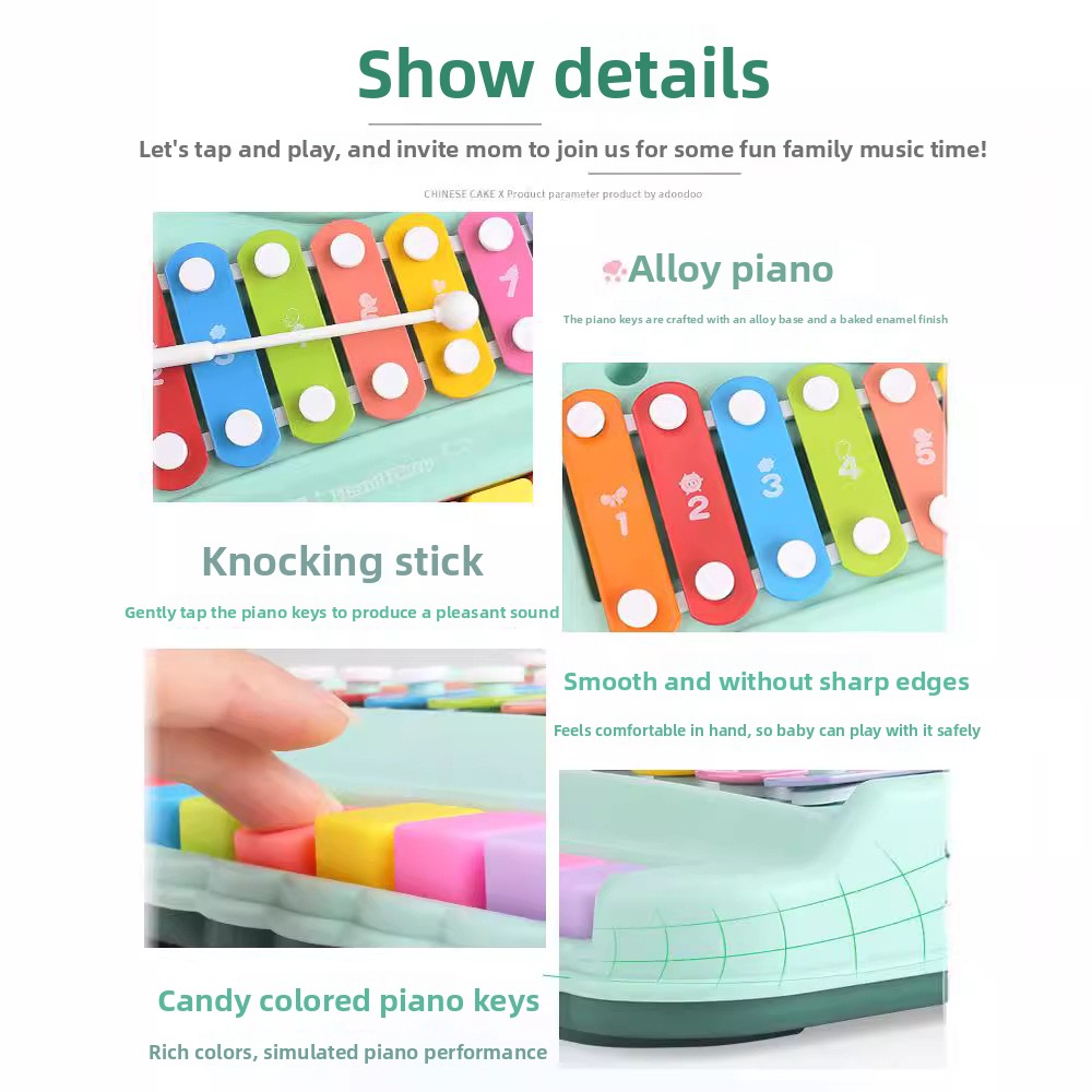 Ksylofon 8-tonowy z pianinem 2 – Musical Instrument Harmonium recenzja i cena